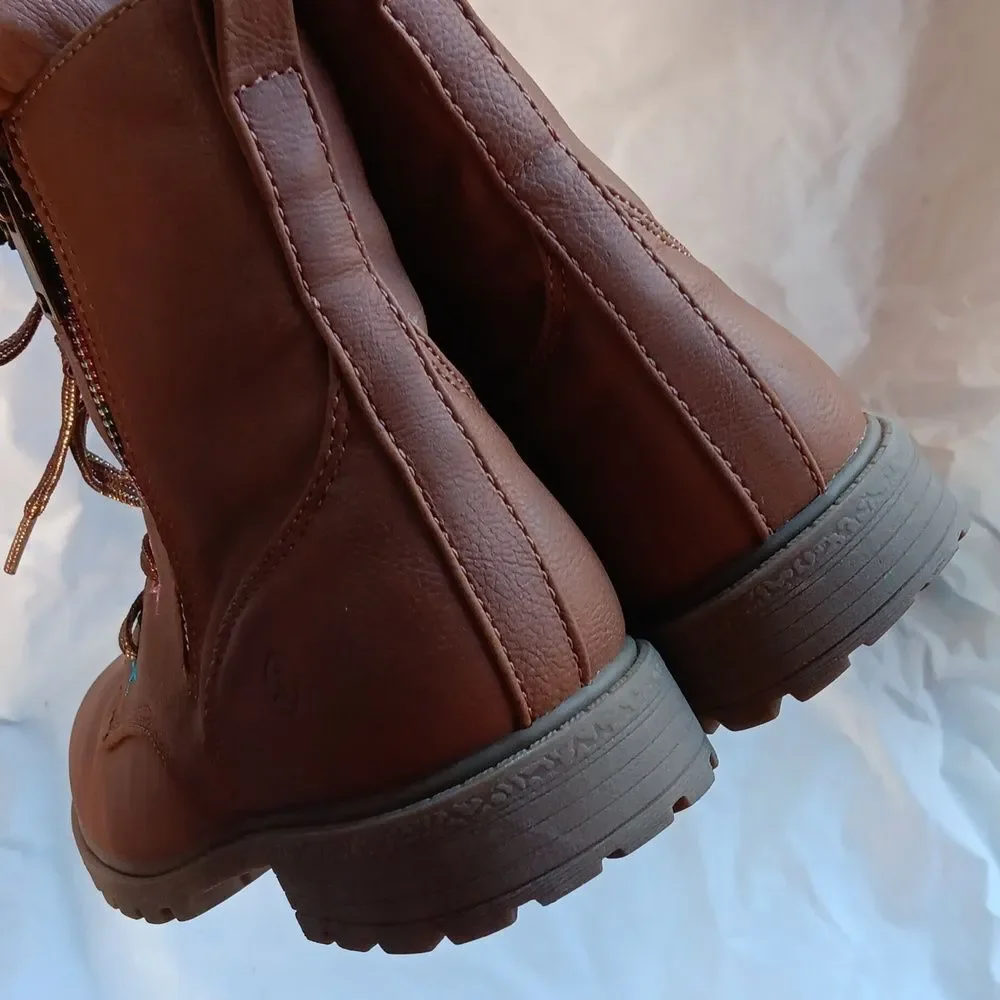 Land's End Brown Star-Embellished Women's Boots Youth 6-Womens 8